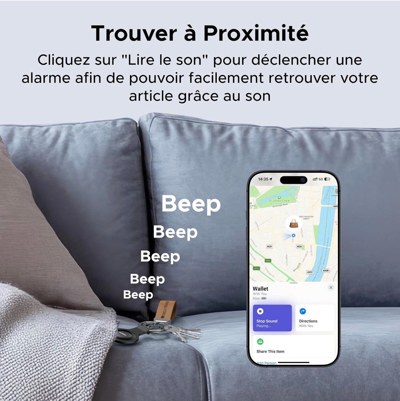 SmartTrack Finder – Localisateur Bluetooth Bluetooth Tracker pour Clés | Kalyxen Smart Living