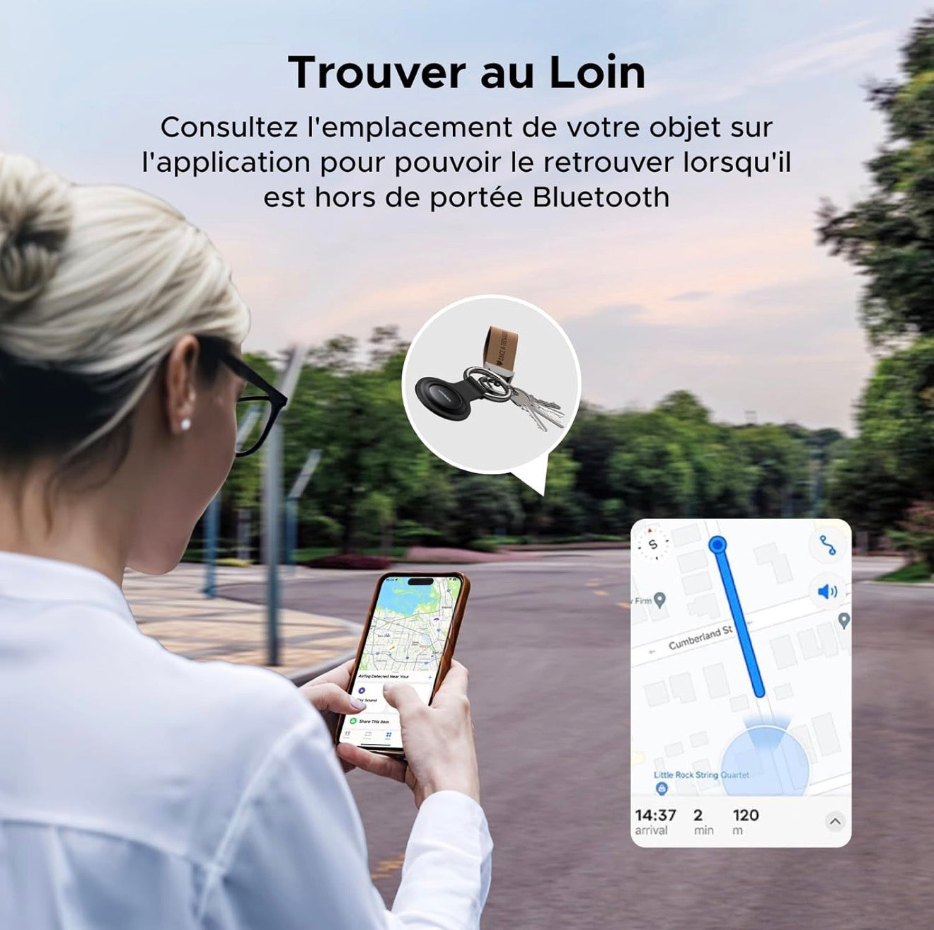 SmartTrack Finder – Localisateur Bluetooth Bluetooth Tracker pour Clés | Kalyxen Smart Living